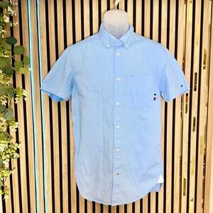 ✅WOW🔥 TOMMY HILFIGER Men's Heritage Oxford Regular-Fit Button-Down Shirt M